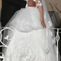 لباس عروس دانتل زیبا در حد نو|لباس|کهریزک, |دیوار