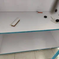 پیشخوان میزکار و ویترین و قفسه دیواری MDF تمیز نو|فروشگاه و مغازه|مینودشت, |دیوار