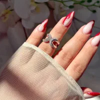 انگشتر نقره نگین درخشان برجسته کادو خاص تولد3107|بدلیجات|تبریز, |دیوار