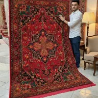 فرش ماشینی قرمز