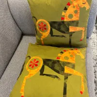 یک جفت کوسن|پرده، رانر، رومیزی|رشت, شالکو|دیوار