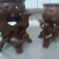 دو عدد آجیل خوری چوبی پاکستانی