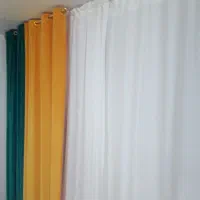 پرده حریر شاین‌ ترک  با آستر و مخمل