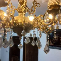 لوستر ۶ شاخه|لوستر و چراغ آویز|مشهد, طبرسی شمالی|دیوار