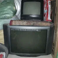دوعدد تلویزیون ۱۴ و۲۱ اینچ سالم کنترل دار