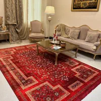 فرش‌کلسیون‌مصری‌‌‌‌‌نقره‌ای‌گالری‌فرش‌قصر‌ایرانی|فرش|شیراز, ریشمک|دیوار