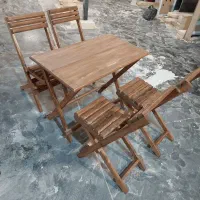 مرکز پخش میزو صندلی تمام چوب روسی تاشو