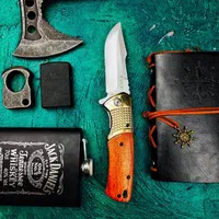 *مجموعهچاقوگلد* چاقو تاشو باک طلایی DA96|کوهنوردی و کمپینگ|مشهد, وکیلآباد|دیوار