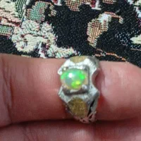 انگشتر اوپال اتیوپی دست ساز|کلکسیون اشیاء عتیقه|تهران, نیروی هوایی (پیروزی)|دیوار