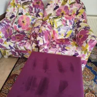 دو مبل تک نفره و میز وسط ست