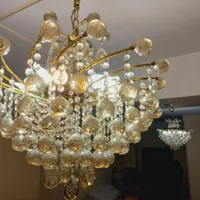 ۲ عدد لوستر کریستالی بسیار شیک و تمیز