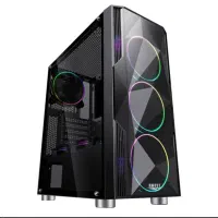 قاب کیس نو گیمینگ 4 فن RGB شیشه