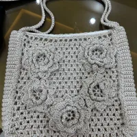 کیف مکرومه بافی زیبا