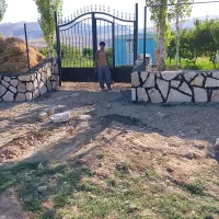 دیوار نما باغات ،بند کشی، جدول ،بتن پلاک|خدمات باغبانی و درختکاری|پلدشت, |دیوار