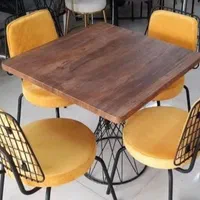 میزوصندلی غذاخوری فلزی۴نفرهmatilda5/4|میز و صندلی غذاخوری|رشت, آزادگان|دیوار