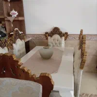مبل هفت نفره با میز ناهارخوری ۶ نفره|مبلمان خانگی و میز عسلی|رفسنجان, |دیوار