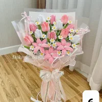 دسته گل های پیپ پاکنی|گل مصنوعی|زنجان, |دیوار