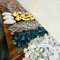 لوستر اسکای لایت ، دست ساز قلوه سنگ، شهاب سنگ کد20|لوستر و چراغ آویز|تهران, بازار|دیوار