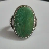 انگشتر نقره مردانه با سنگ فیروزه نیشابور