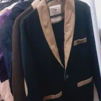 کت بافت قهوه ای ومشکی بلوز کشمیر دررنگ بندی مختلف