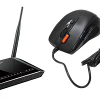 مودم Dlink2750 به همراه موس A4tech N-70FX