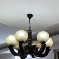 لوستر چوبی ۶ شاخه