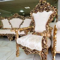 مبل سلطنتی شاه نشین پرکار بشرط چوب مبلمان میلاد|مبلمان خانگی و میز عسلی|تبریز, |دیوار