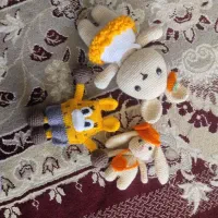 عروسک های بافتنی و اسکاج ولیف|صنایع دستی و سایر لوازم تزئینی|اصفهان, سرشبادران|دیوار