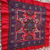 پشتی پته خانگی دوز ۶ تا|پشتی|کرمان, |دیوار