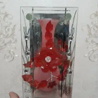 گل مصنوعی شیشه ای پشت آینه دار