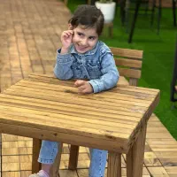 میز و صندلی چوبی کودک سفارش ابعاد شما هم پذیرفته