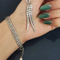 دستبند و پلاک نقره