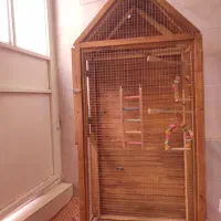 قفس چوبی برای پرنده