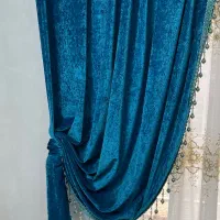 والن پرده مخمل کاملا نو و سالم