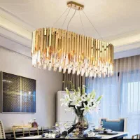 لوستر الماس. کریستالی لاینر مدل سانیا. AC light