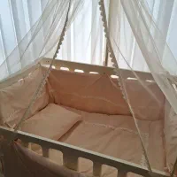 تخت کنار مادر کرم رنگ|تخت و صندلی بچه|کرج, محمد آباد|دیوار