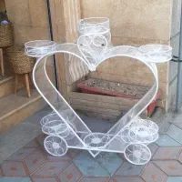 استند پایه گلدان فلزی فرفوژه طبقاتی ریسه باکس گل|گل و گیاه طبیعی|قم, نیروگاه|دیوار