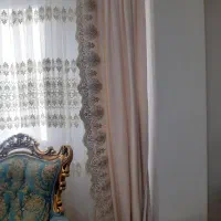 والون های پرده مخمل رنگ سبز و کرم تخفیف هم داره|پرده، رانر، رومیزی|تهران, تهرانسر شرقی|دیوار