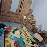 فرش  اطاق بچه طرح سفید برفی سالم سالم