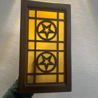 دیوار کوب چوبی