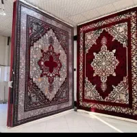 فرش ماشینی خوش رنگ و ریزبافت مدل گلابتون