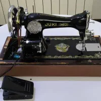 چرخ خیاطی قدیمی ژاپنی جوکی آنتیک، جعبه چوبی اصل