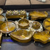 انواع ظروف پذیرایی از جنس سنگ مصنوعی|ظروف سرو و پذیرایی|یاسوج, |دیوار