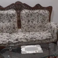 مبل چوبی استیل ۹ نفری