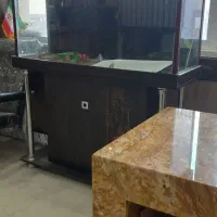 آکواریم با میز کابینتی|لوازم جانبی حیوانات|اصفهان, اندوان|دیوار