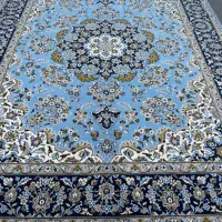 یه تخته فرش ۱۲ متری آبی صد در صد نخ اکرلیک