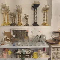 آباژور رومیزی کنار‌سالنی شمعدان پایه ترکیبی کادو|چراغ خواب و آباژور|مشهد, کوثر|دیوار