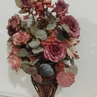 گل مصنوعی خارجی با گلدان