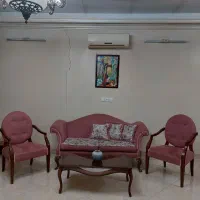 مبلمان راحتی با چوب راش ۵ نفره