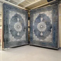 فرش گندم بافت زمرد کویر یزد۱۲متری۷۰۰شانه تراکم۲۵۵۰